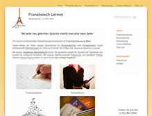 Tablet Screenshot of franzoesisch-lernen.at